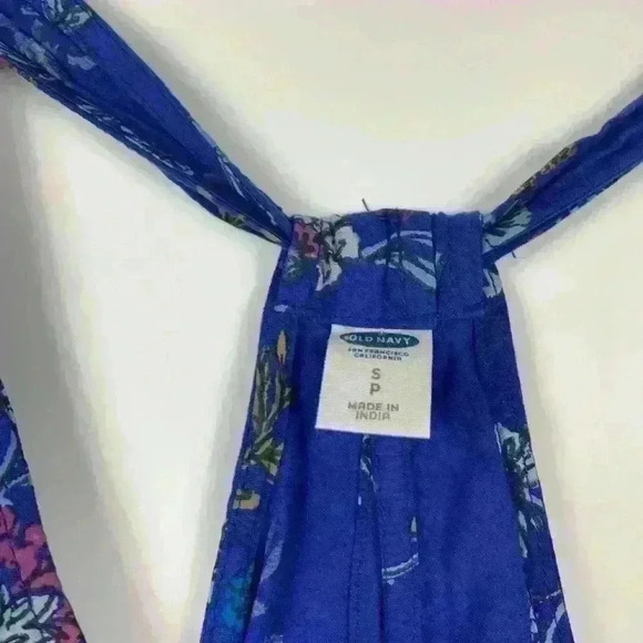 Old Navy Blue Floral Sun Dress - WOMENS size Small - Picture 2 of 4